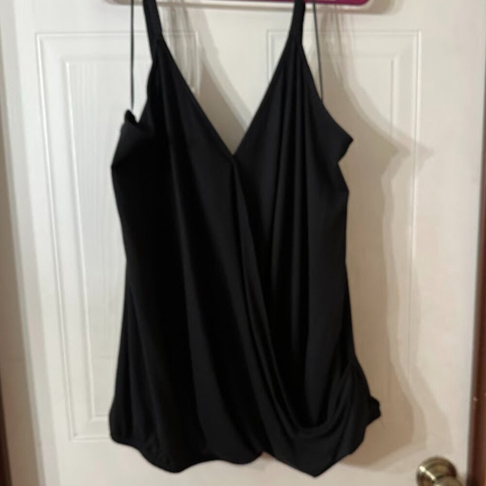 {Plus Size} Socialite Curve Spaghetti Strap Tank~ Size 3X~ Black~ Soft (G21)